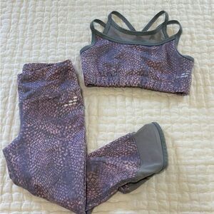 Girls BCG Pink and Gray Activewear Set